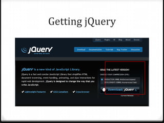Getting jQuery