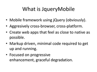 Jquery mobile | PPTX