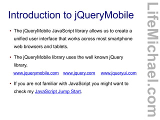 jQueryMobile Jump Start Slide 3