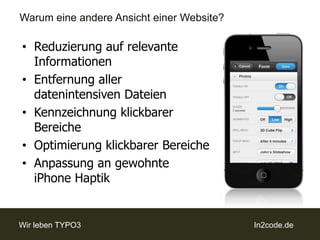 Was ist jQuery Mobile?jQuery Mobile ist ein berührungsoptimiertes JavaScript Web Framework für Smartphones und Tablet-Computer.jQuery Mobile bietet eine einheitliche Benutzeroberfläche für alle gängigen Mobilgeräte-Plattformen mit der Basis auf jQuery.