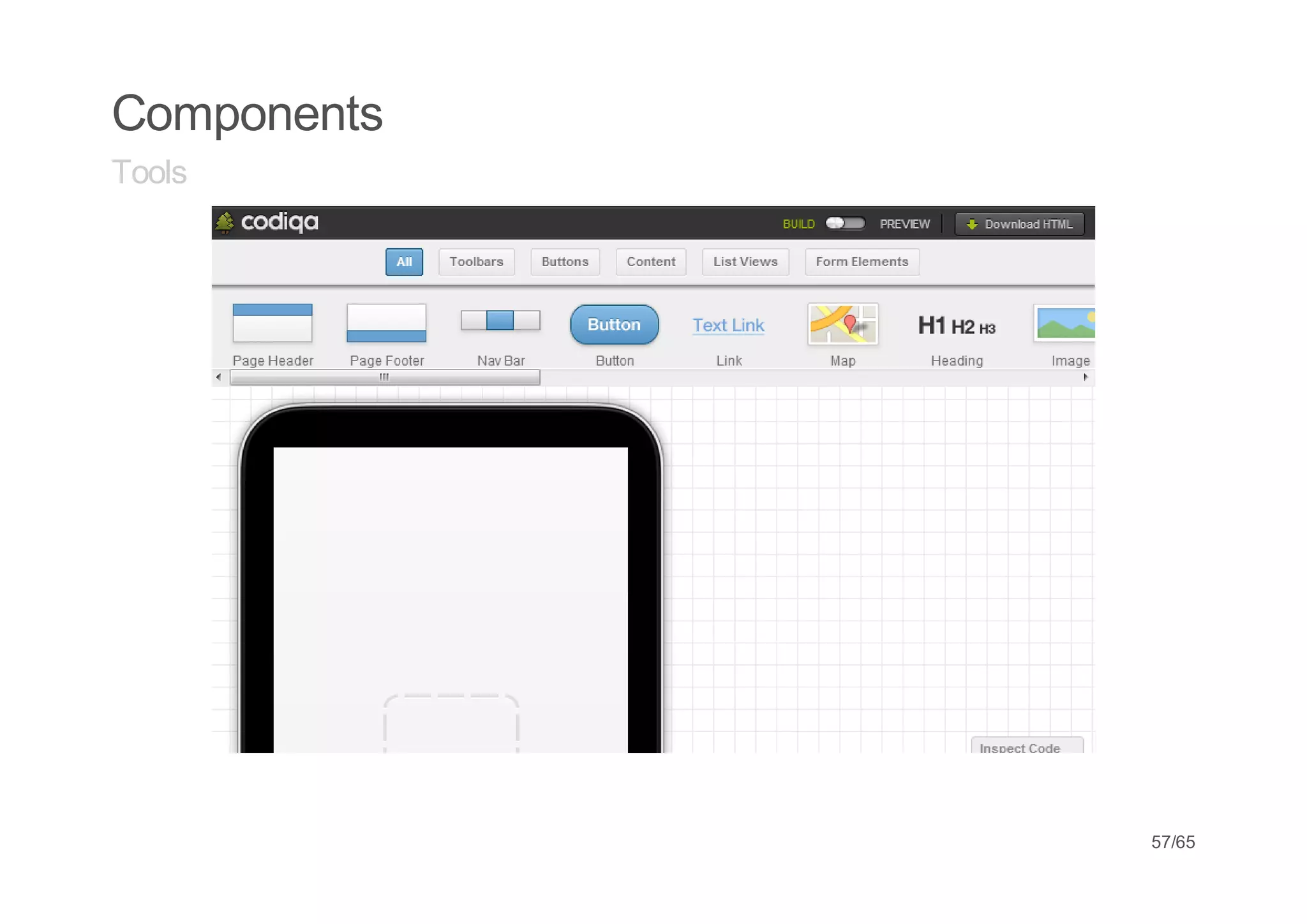 Components
Tools




             57/65
 