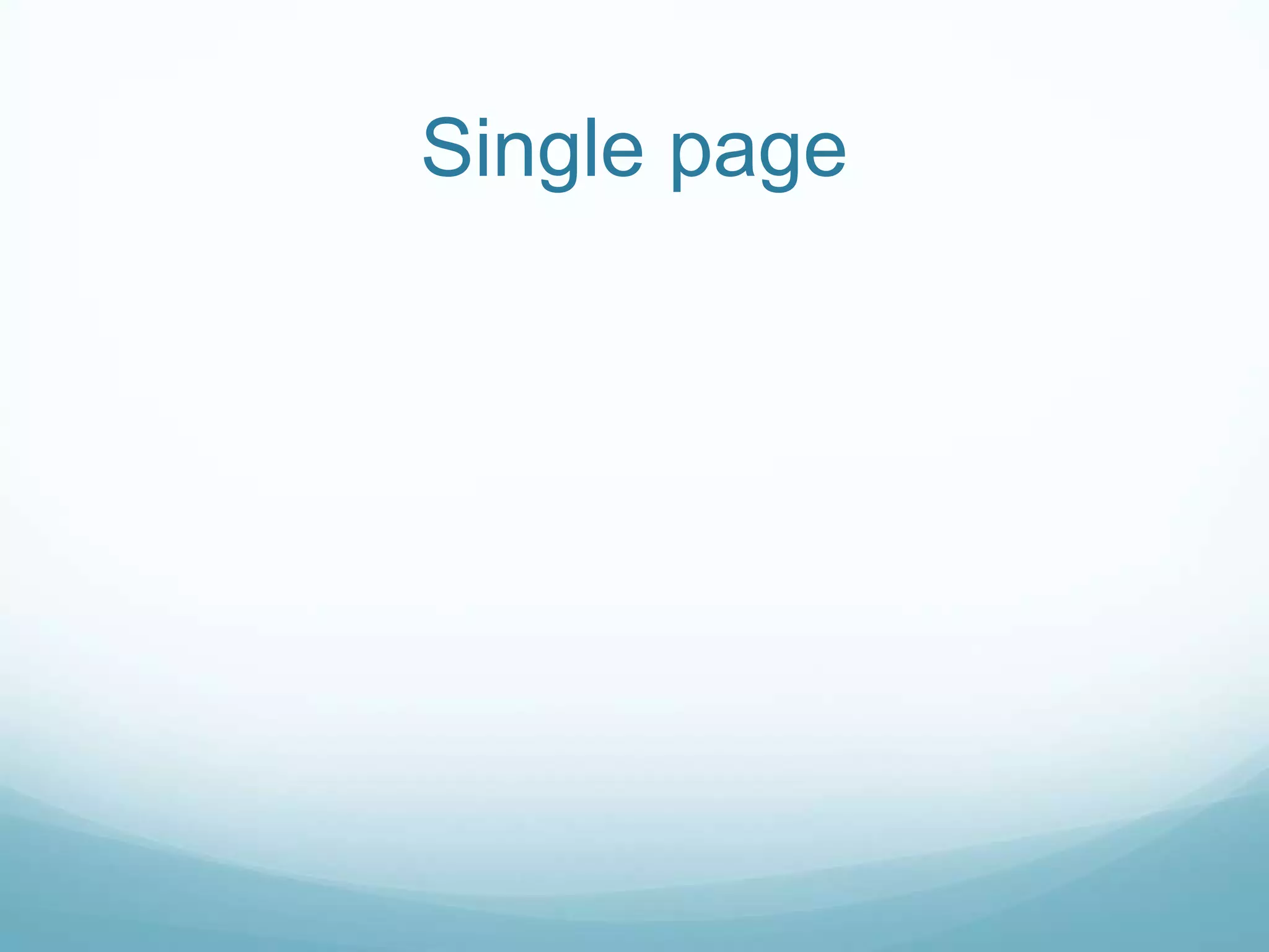 Single page
 