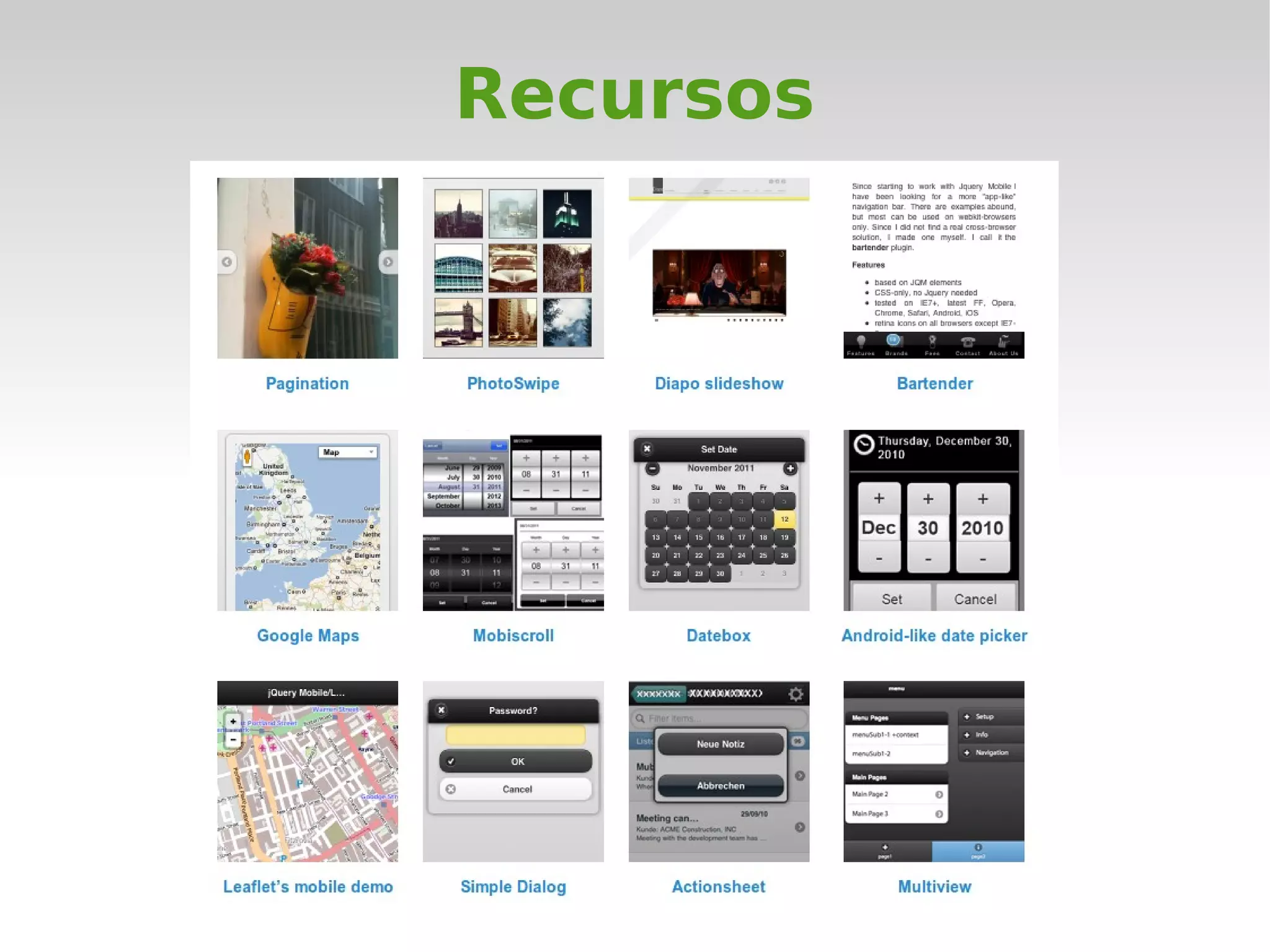 Recursos
 