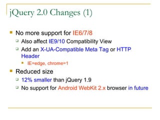 JQuery New Evolution | PPT
