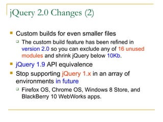 JQuery New Evolution | PPT