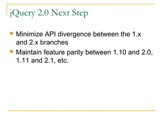 JQuery New Evolution | PPT