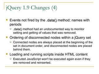 JQuery New Evolution | PPT