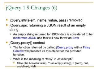 JQuery New Evolution | PPT image.