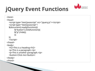 Jquery PPT_Finalfgfgdfgdr5tryeujkhdwappt | PPT