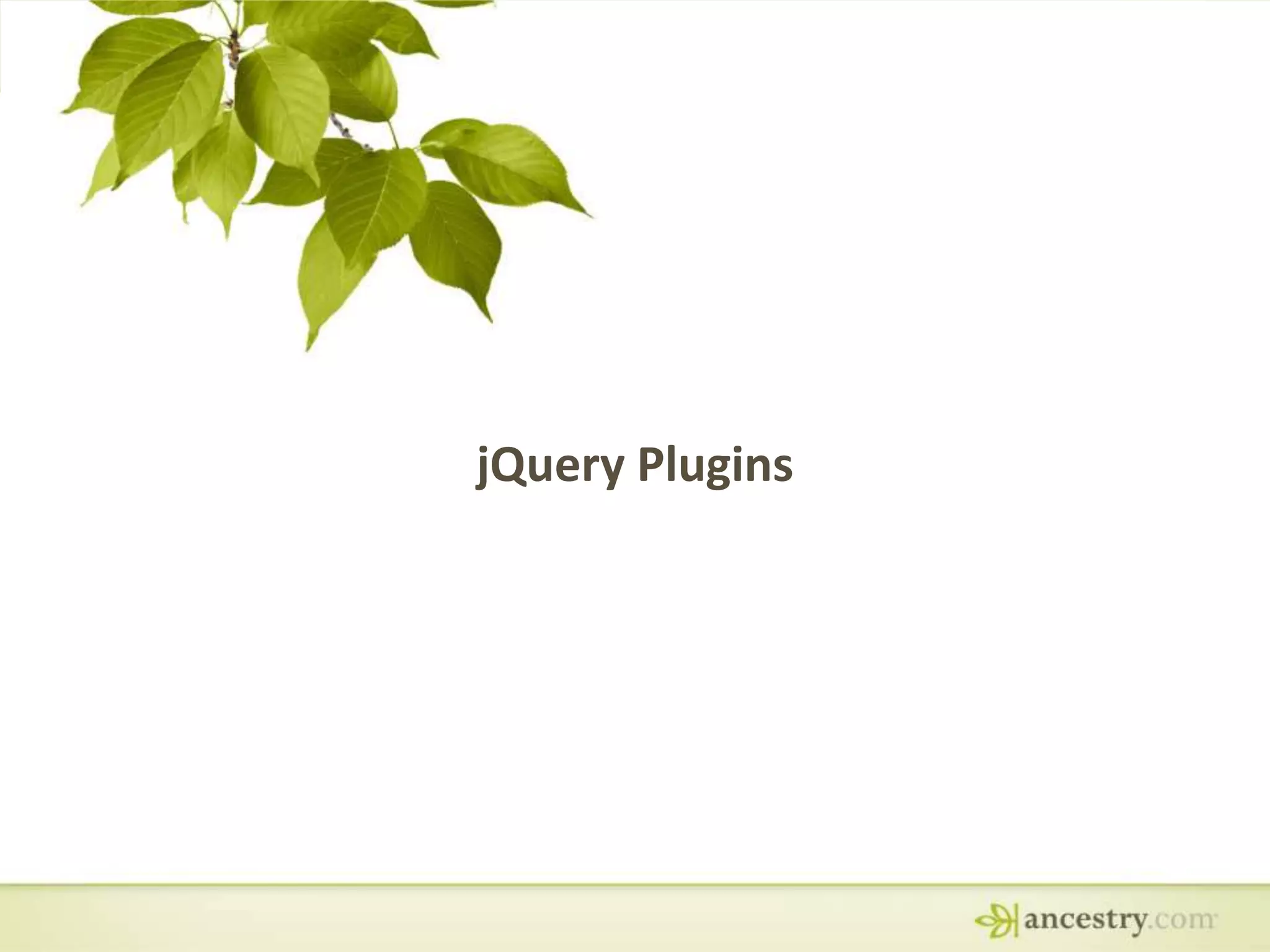 jQuery Plugins