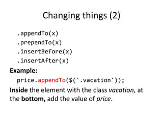 Beginning jQuery | PPTX
