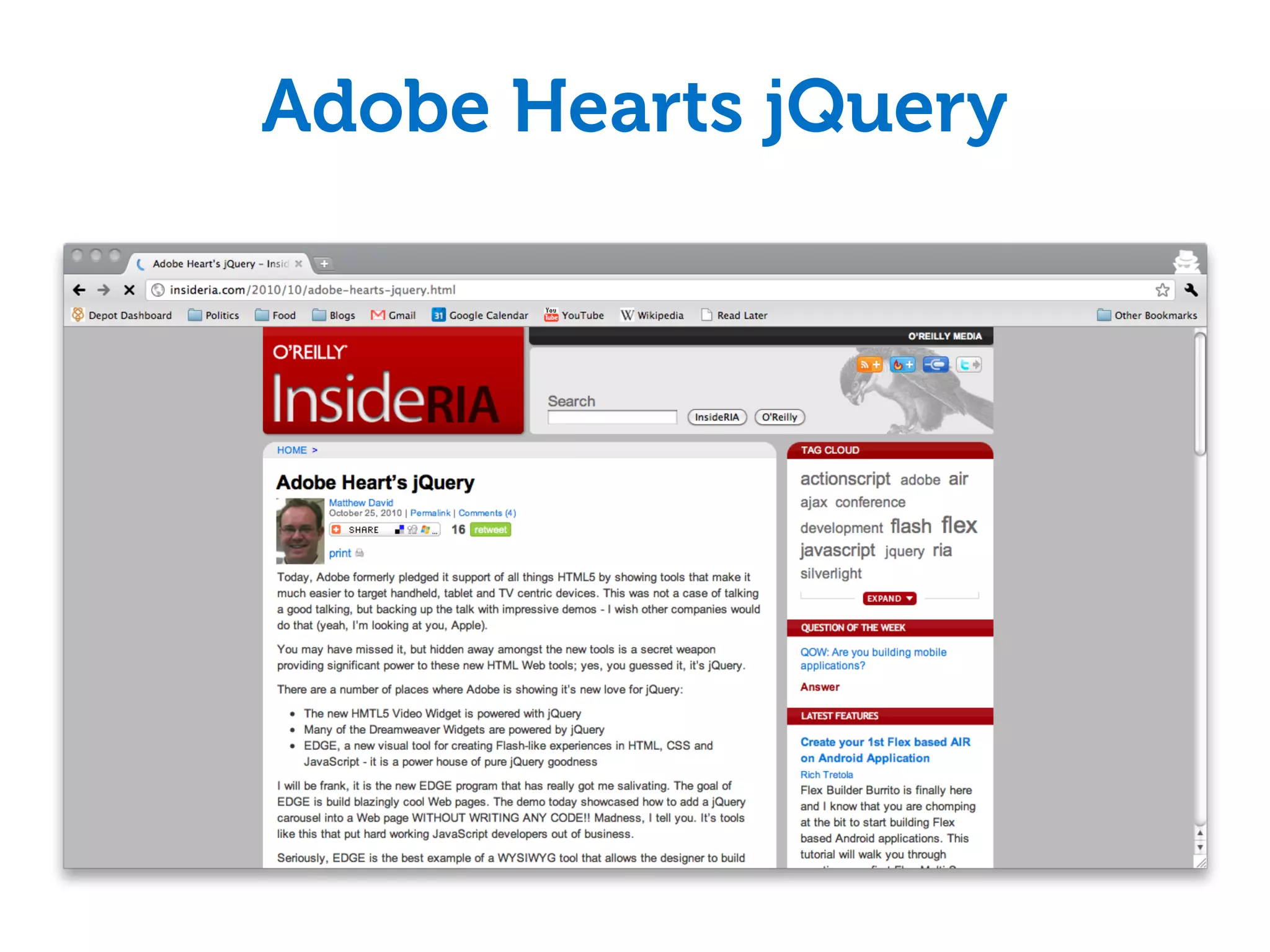 Adobe Hearts jQuery
 