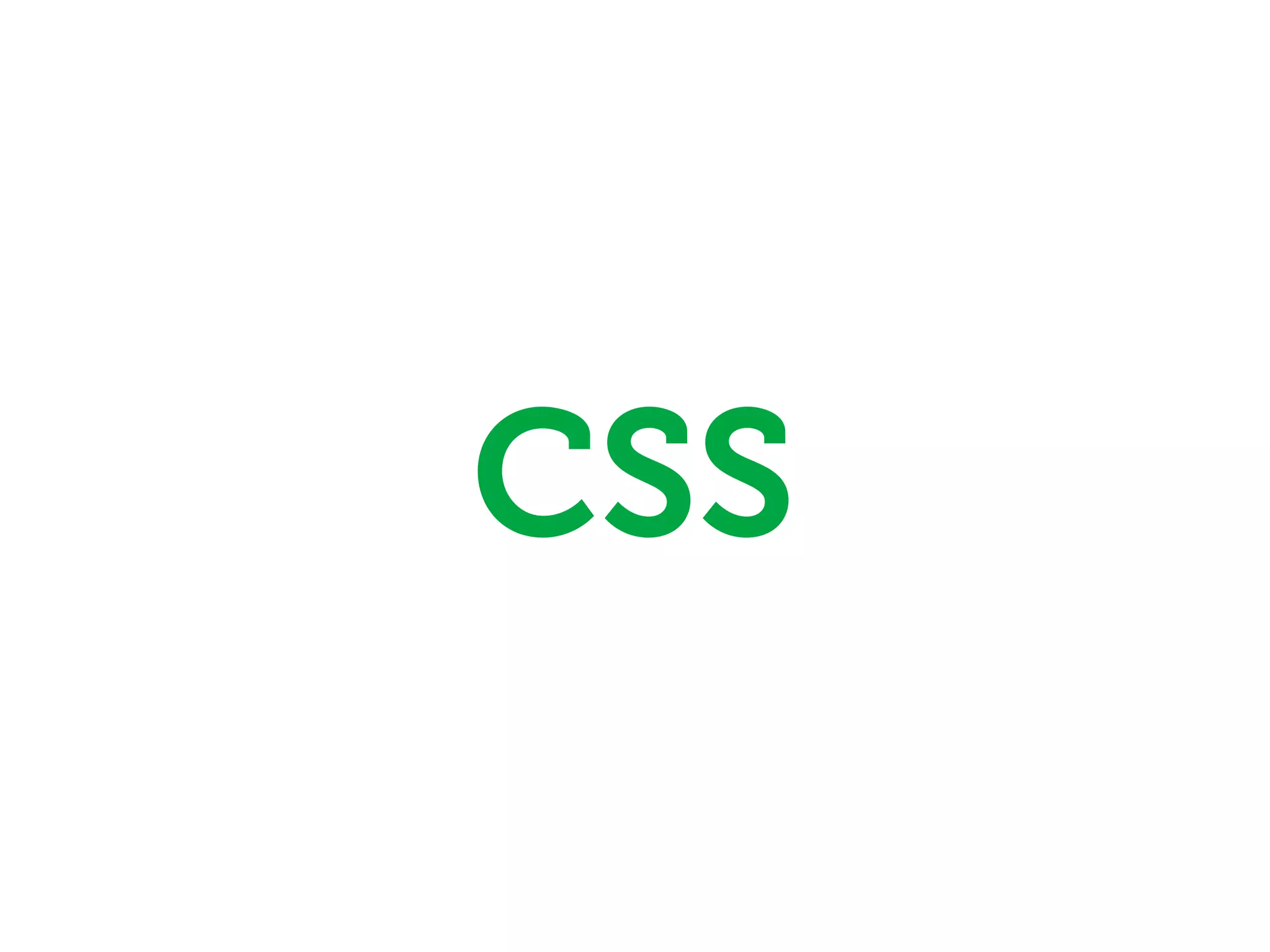CSS
 