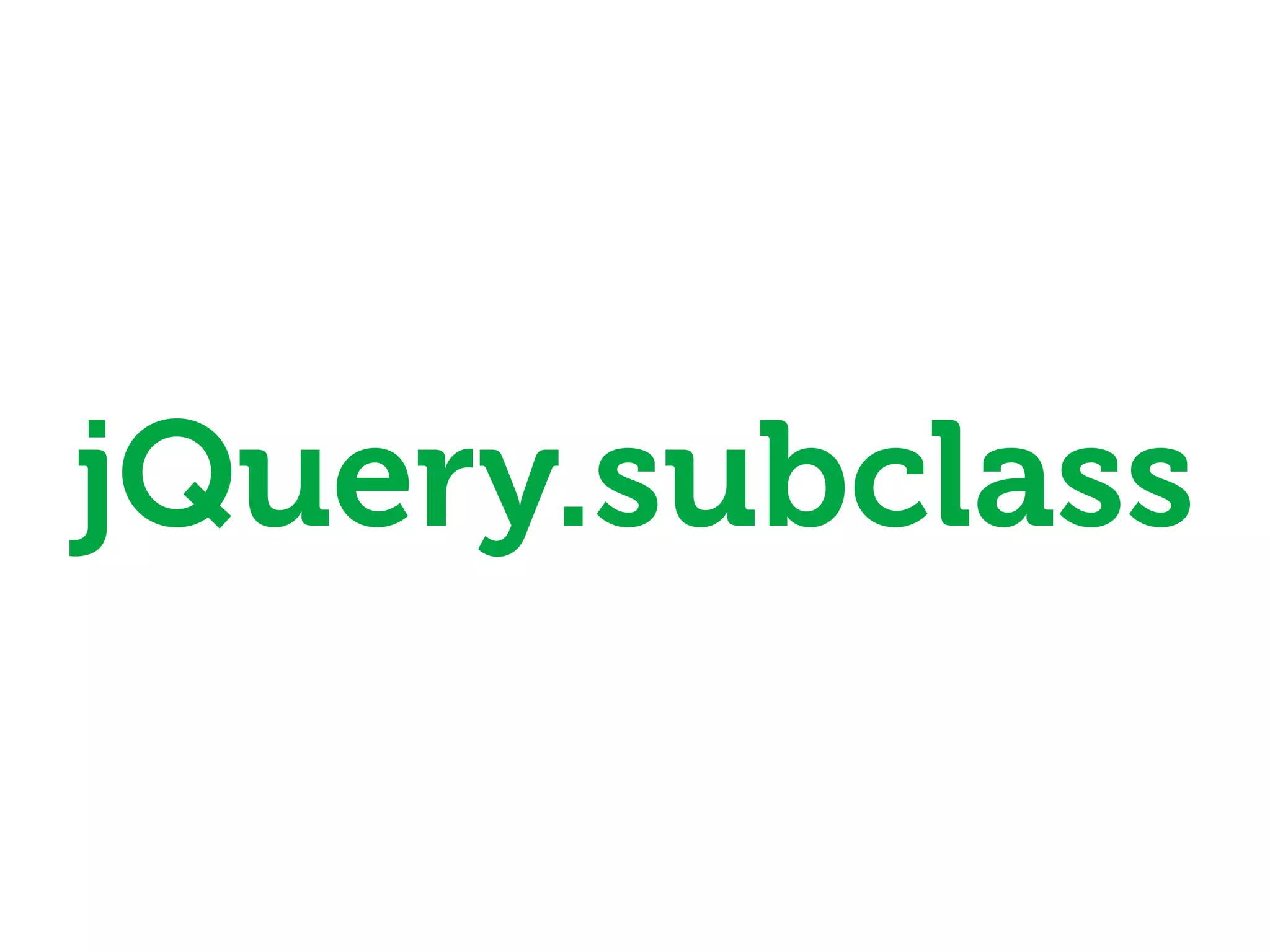 jQuery.subclass
 