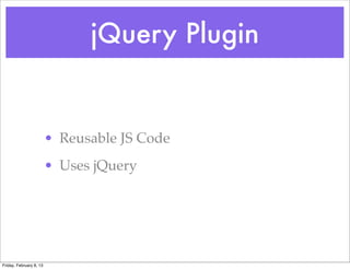 Writing Reusable Web Components with jQuery and jQuery UI | PDF