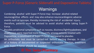 Super P-Force (Generic Sildenafil and  Dapoxetine Tablets)