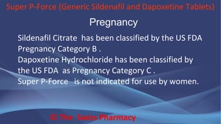 Super P-Force (Generic Sildenafil and  Dapoxetine Tablets)