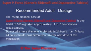 Super P-Force (Generic Sildenafil and  Dapoxetine Tablets)