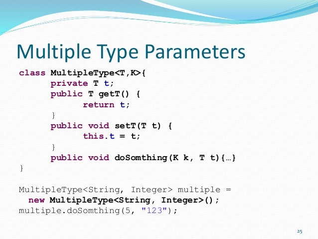 Java generics