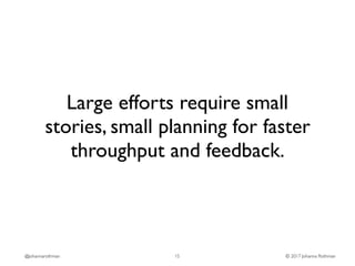 Think Big, Plan Small: How to Use Continual Planning Slide 15