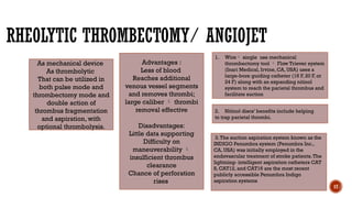Pharmacomechanical thrombectomy in management of Pulmonary Embolism | PPTX