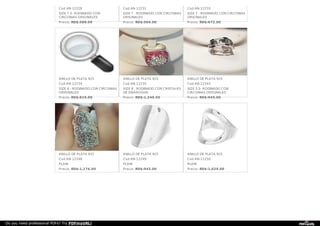 Cod AN-12228
SIZE 7.5- RODINADO CON
CIRCONIAS ORIGINALES
Precio: RD$:588.00
Cod AN-12231
SIZE 7 - RODINADO CON CIRCONIAS
ORIGINALES
Precio: RD$:504.00
Cod AN-12233
SIZE 7 - RODINADO CON CIRCONIAS
ORIGINALES
Precio: RD$:672.00
ANILLO DE PLATA 925
Cod AN-12234
SIZE 6 - RODINADO CON CIRCONIAS
ORIGINALES
Precio: RD$:819.00
ANILLO DE PLATA 925
Cod AN-12235
SIZE 8 - RODINADO CON CRISTALES
DE SWAROSVKI
Precio: RD$:1,249.50
ANILLO DE PLATA 925
Cod AN-12243
SIZE 5.5- RODINADO CON
CIRCONIAS ORIGINALES
Precio: RD$:945.00
ANILLO DE PLATA 925
Cod AN-12248
PLAIN
Precio: RD$:1,176.00
ANILLO DE PLATA 925
Cod AN-12249
PLAIN
Precio: RD$:945.00
ANILLO DE PLATA 925
Cod AN-12250
PLAIN
Precio: RD$:1,029.00
Do you need professional PDFs? Try PDFmyURL!
 