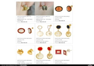 ARETES DE BRASS LINEA EXC
Cod AR-11574
BAÑO DE ORO 14K - CIRCONIAS
ORIGINALES
Precio: RD$:462.00
ARETES DE BRASS LINEA EXC
Cod AR-11575
BAÑO DE ORO 14k - CIRCONIAS
ORIGINALES
Precio: RD$:420.00
ARETE DE ACERO INOXIDABLE
Cod AR-11694
DORADO
Precio: RD$:588.00
ARETES DE ACERO INOXIDABL
Cod AR-11701
DORADO
Precio: RD$:588.00
ARETES DE ACERO INOXIDABL
Cod AR-11798
REPLICA DE TORY BURCH
Precio: RD$:546.00
ARETES DE ACERO INOXIDABL
Cod AR-11799
REPLICA DE TORY BURCH
Precio: RD$:546.00
ARETES DE ACERO INOXIDABL
Cod AR-11804
16 MM - DORADO- CIERRE TIPO
ARETES DE ACERO INOXIDABL
Cod AR-11821
REPLICA DE TORY BURCH
ARETE DE ACERO INOXIDABLE
Cod AR-11832
REPLICA DE TORY BURCH
Do you need professional PDFs? Try PDFmyURL!
 