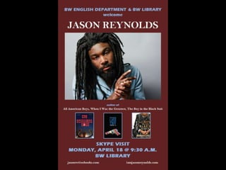 BW Library Jason Reynolds Author Skype Visit