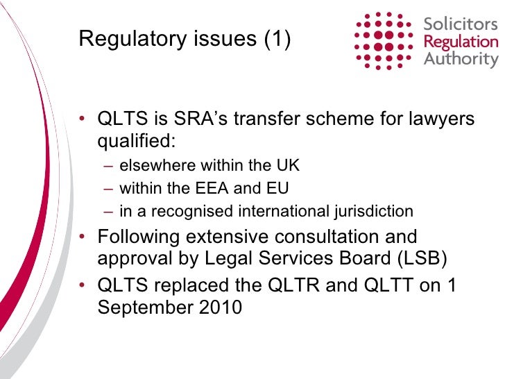 Qualified Lawyer Transfer Scheme (QLTS) clientcentred assessment of…