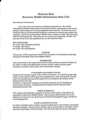 Jr beta club information page 1