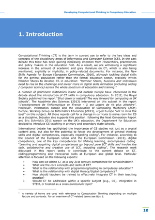 Developing Computational Thinking in Compulsory Education | PDF