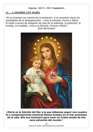 11.- ...Y SIEMPRE CON MARÍA

“



                              !        "




                                           !
                                            "
                              - 36 -
 