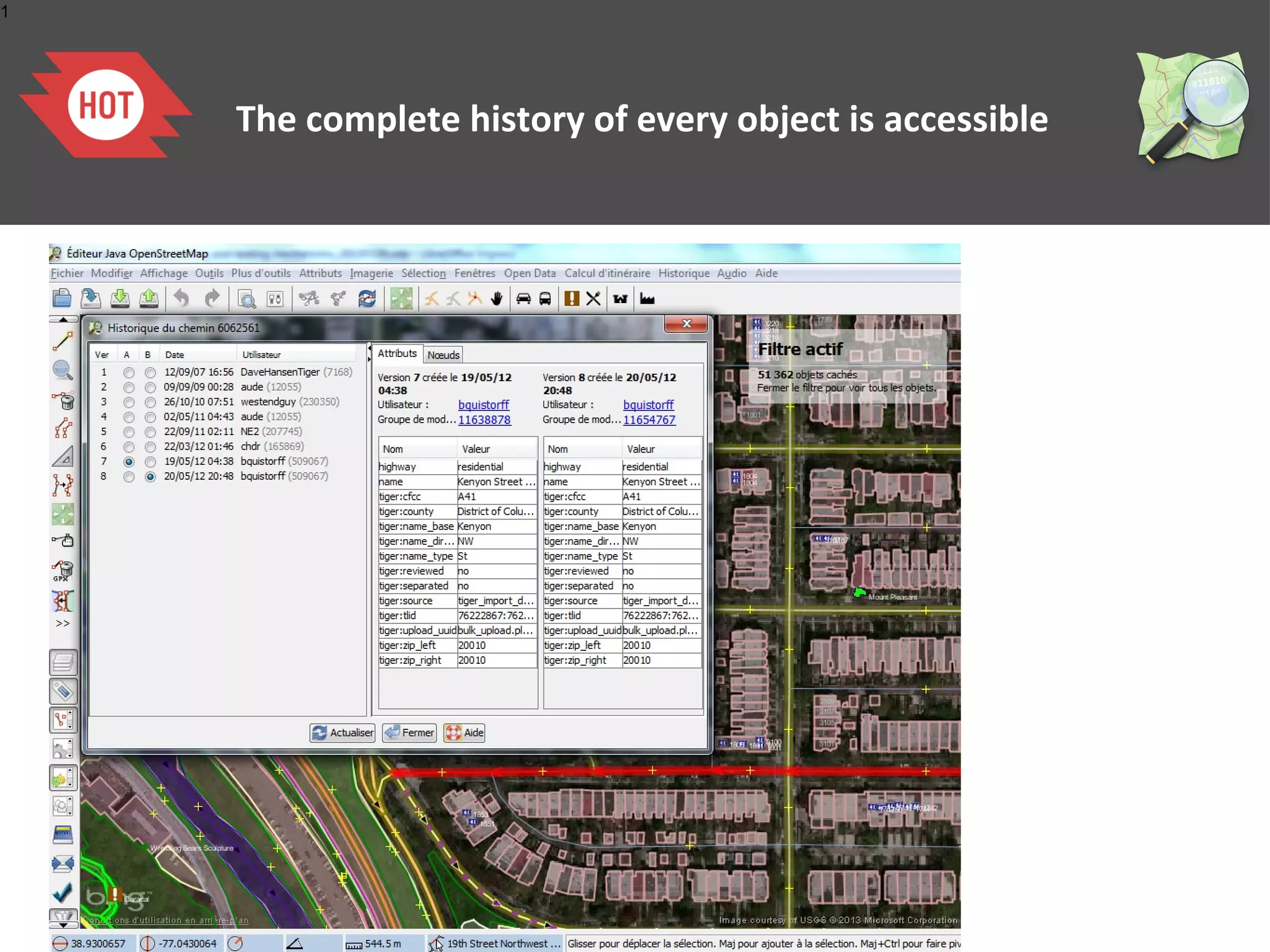 1




                  History
    The complete history of every object is accessible
 