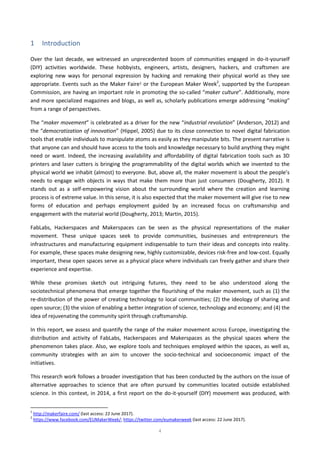 Overview of the Maker Movement in the EU | PDF