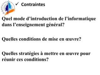  Importance des TICCivilisation NumériqueSociété de l’InformationEconomie du Savoir