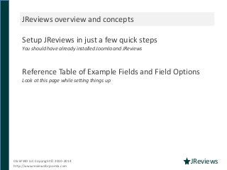 Joomla Reviews Component Intro & Quick Setup Guide - JReviews Slide 2
