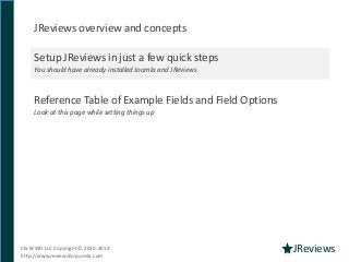 Joomla Reviews Component Intro & Quick Setup Guide - JReviews Slide 6