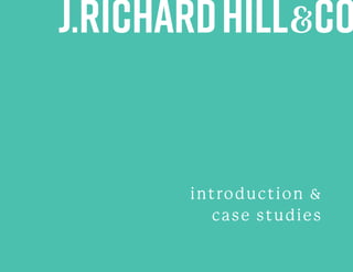 introduction &
case studies
 