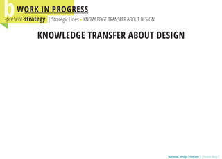 National Design Programm / Presentation in Cape Town World Design Capital