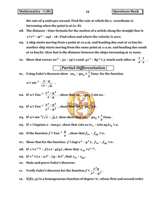 Maths IB Important | PDF