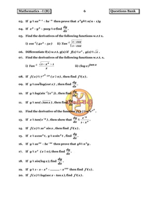 Maths IB Important | PDF