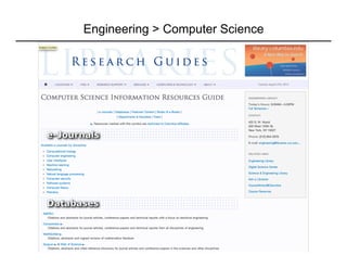 Engineering > Computer Science
 