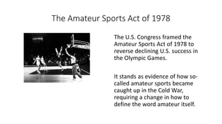 Picture of Amateur Sports Act of 1978
