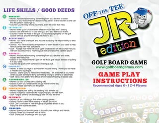 Off The Tee Junior Instructions