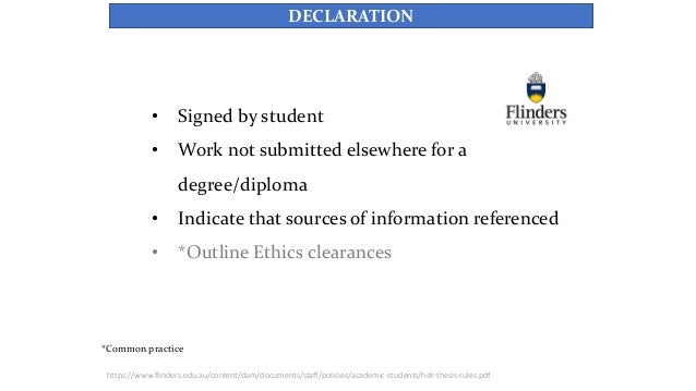 Flinders thesis by publication picture