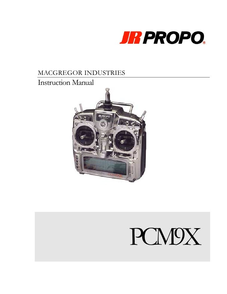 Jr Propo Transmitter Manual