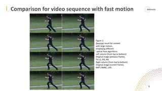 Comparison for video sequence with fast motion
5
 