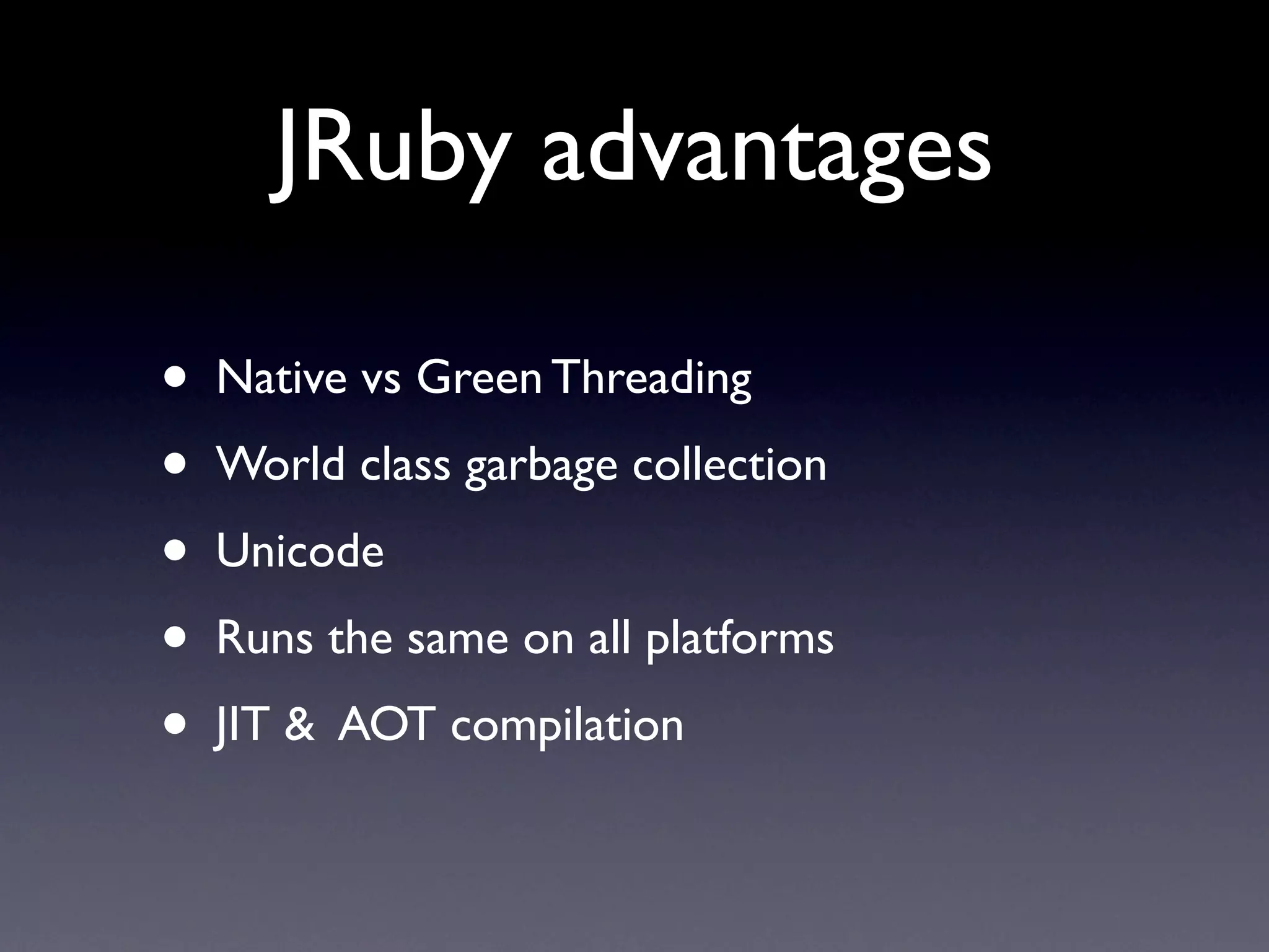 JRuby - Enterprise 2.0