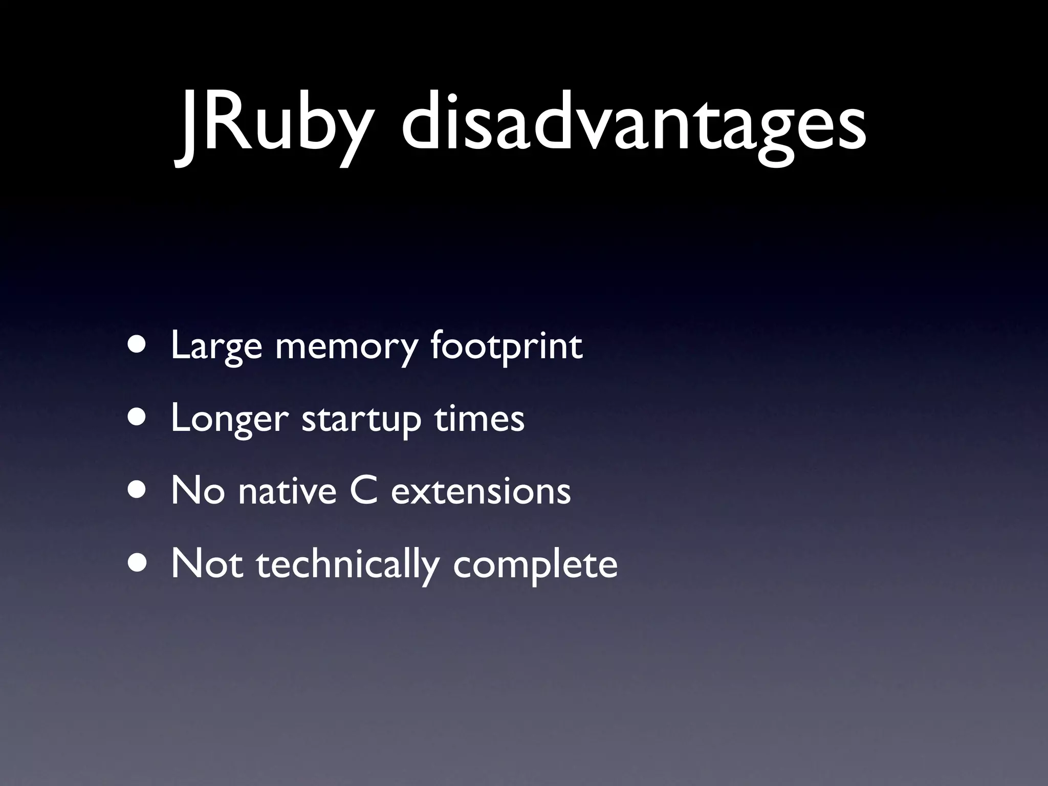 JRuby - Enterprise 2.0