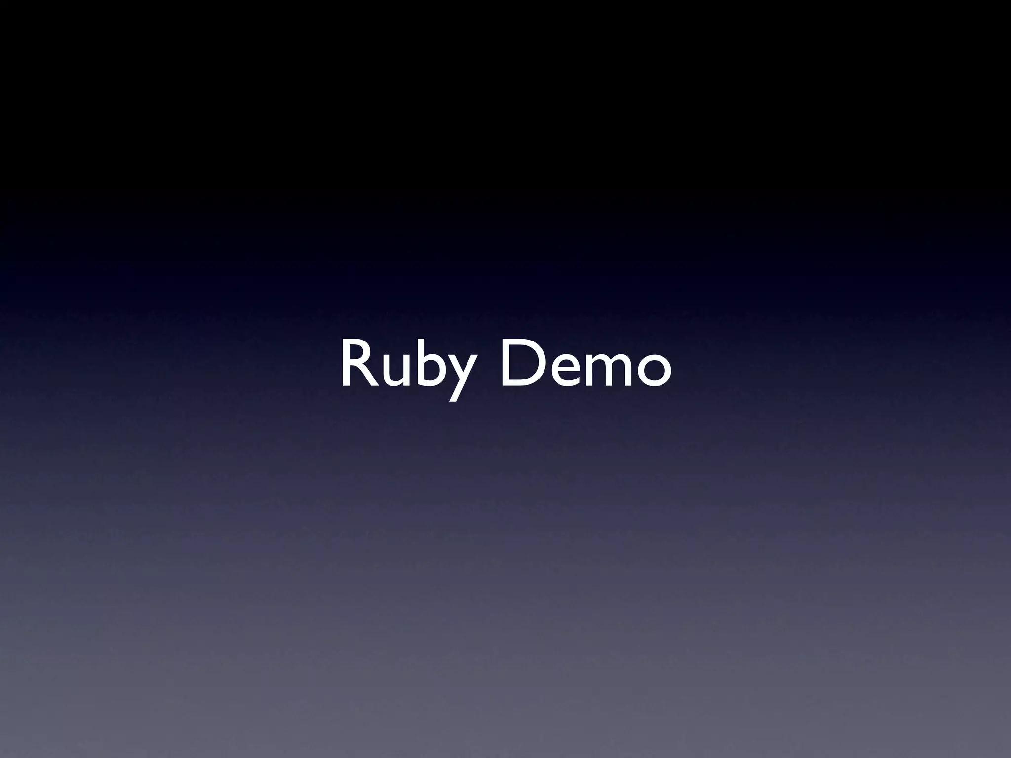 JRuby - Enterprise 2.0